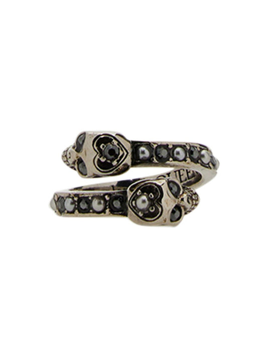 Alexander Mcqueen TWIN SKULL RING