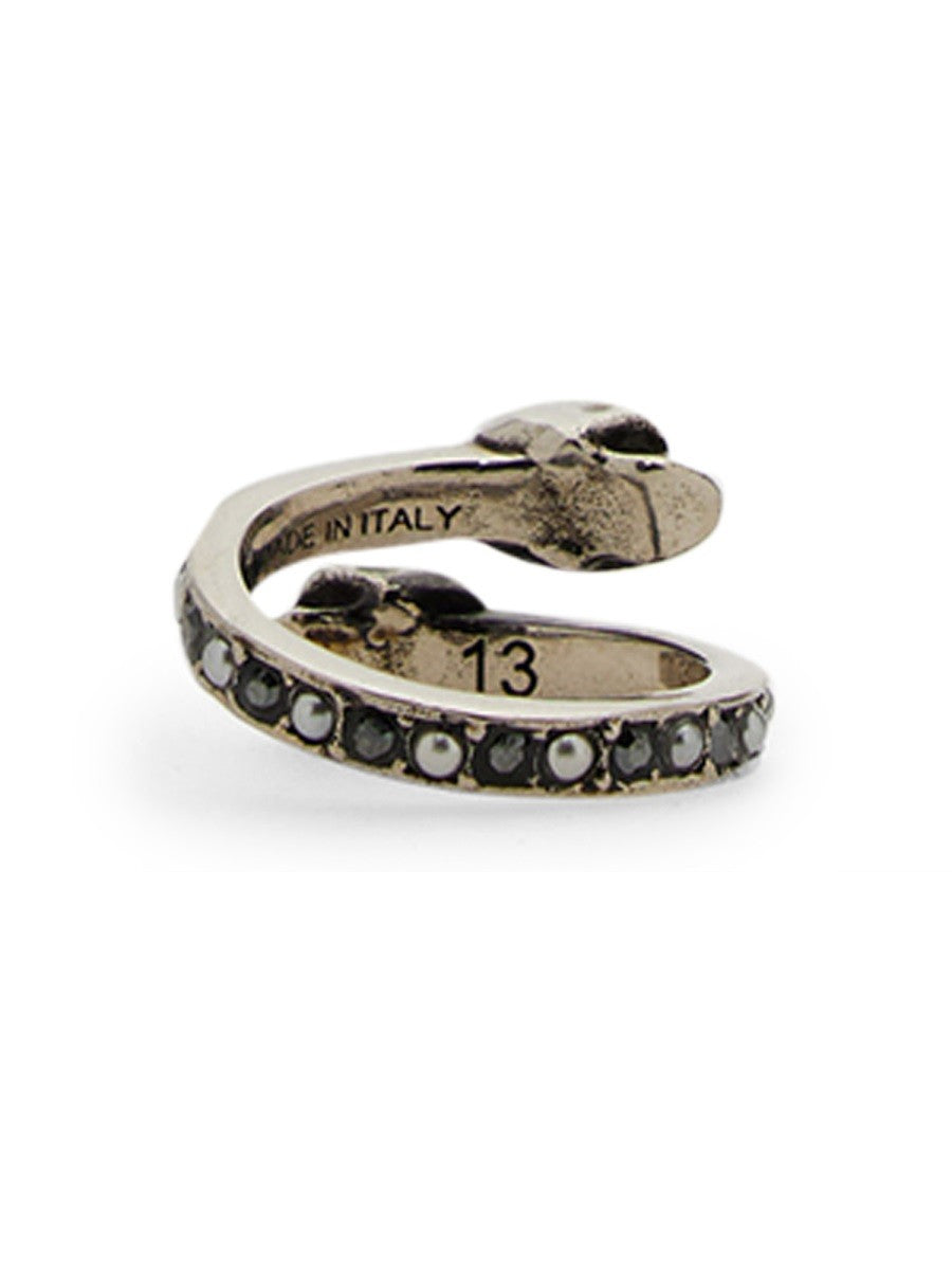 Alexander Mcqueen TWIN SKULL RING