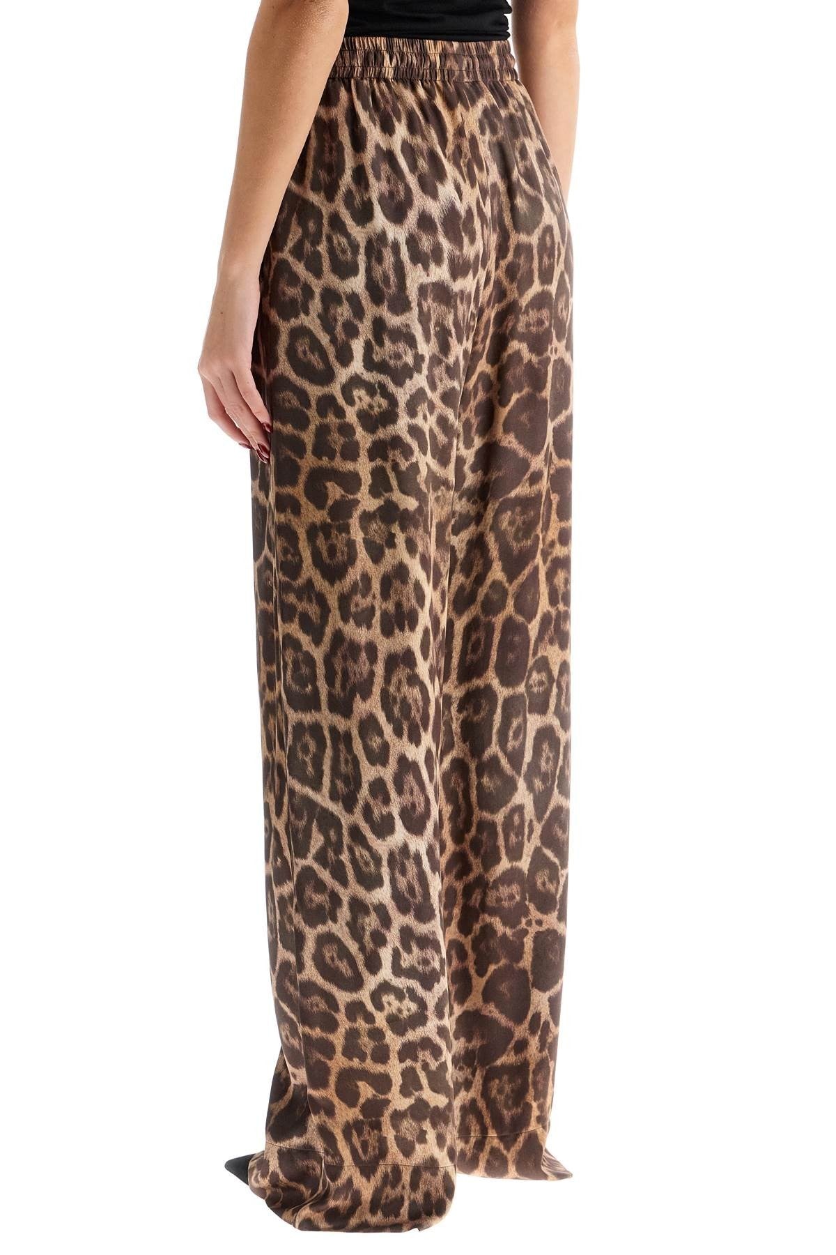 stella mccartney animal print pajama style pants