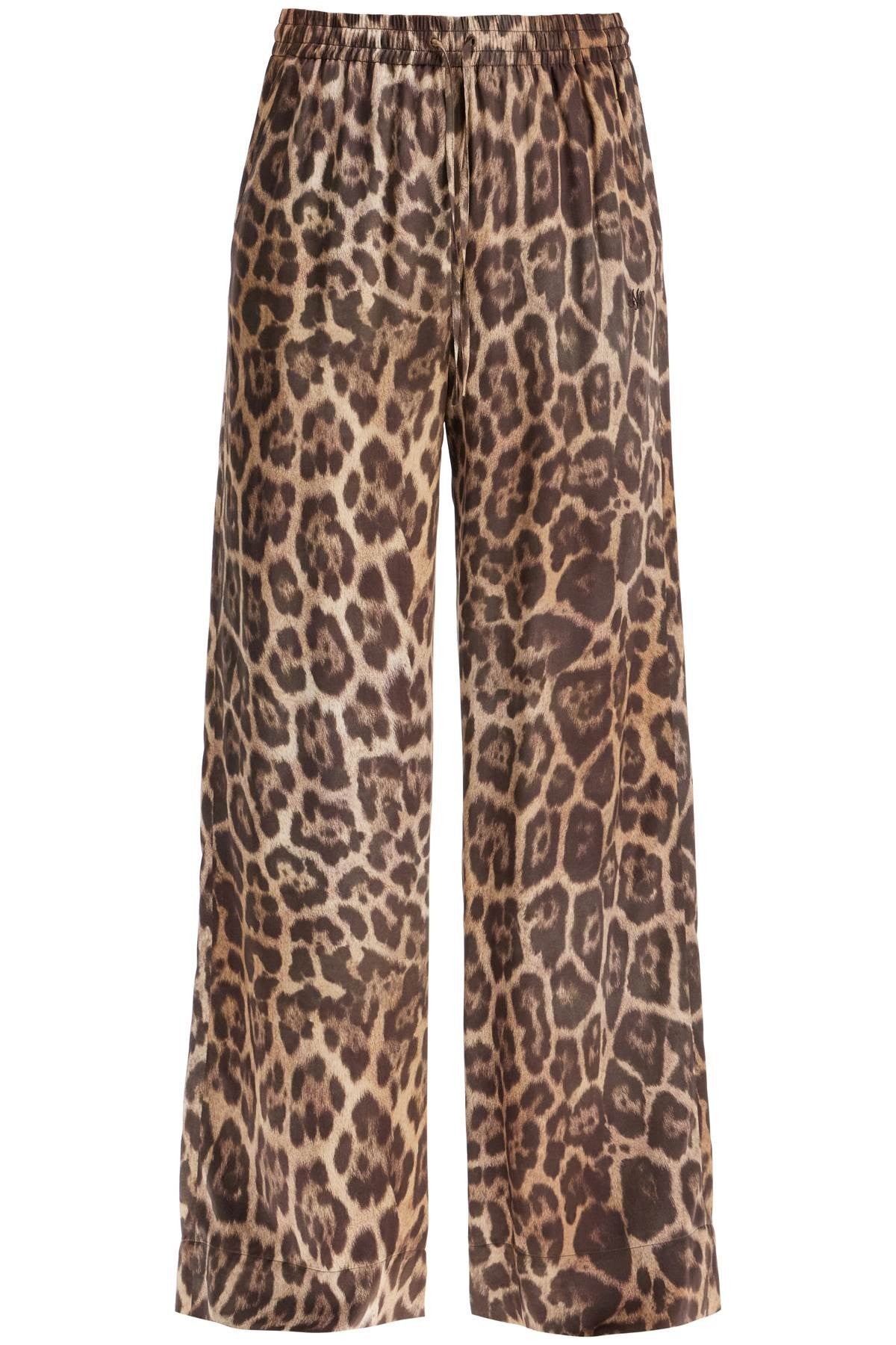 stella mccartney animal print pajama style pants