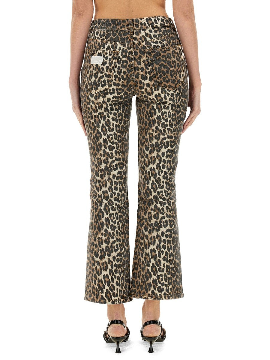 GANNI ANIMALIER JEANS