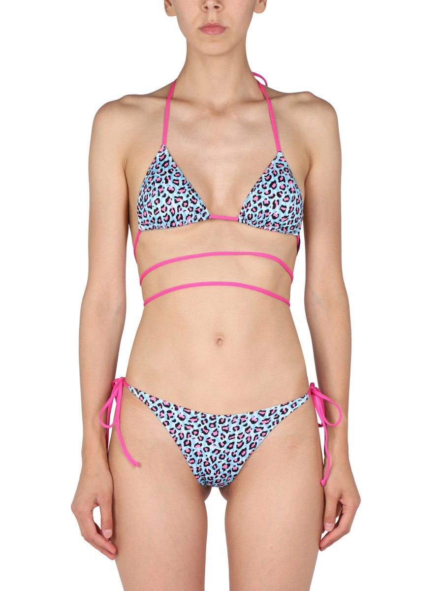 MC2 SAINT BARTH ANIMALIER PRINT BIKINI TOP