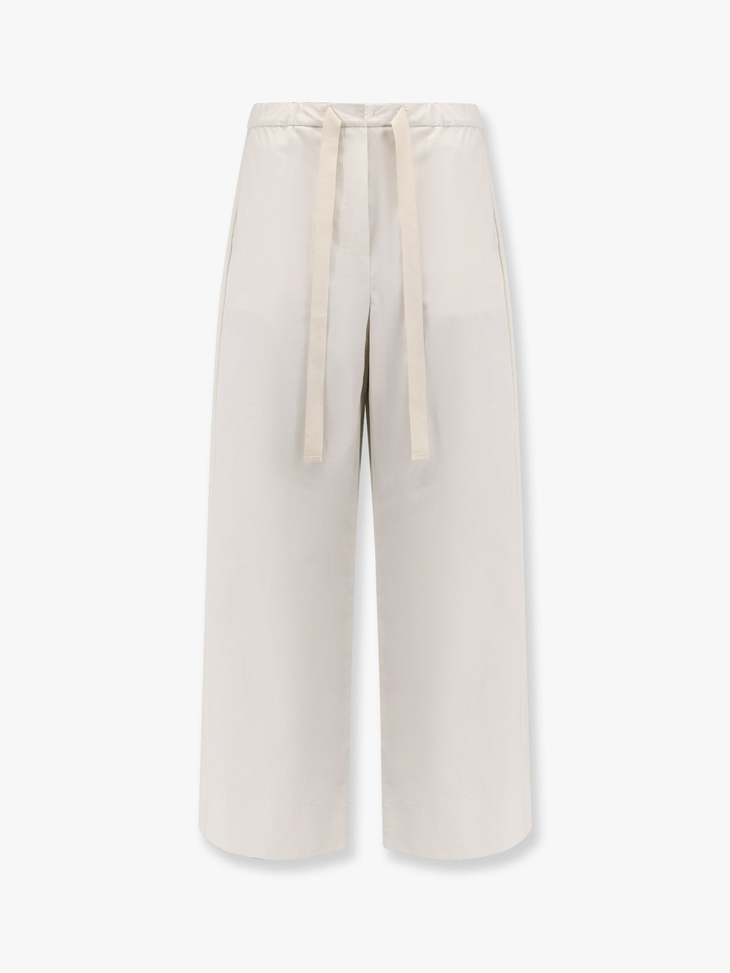 'S MAX MARA Argento cotton trouser