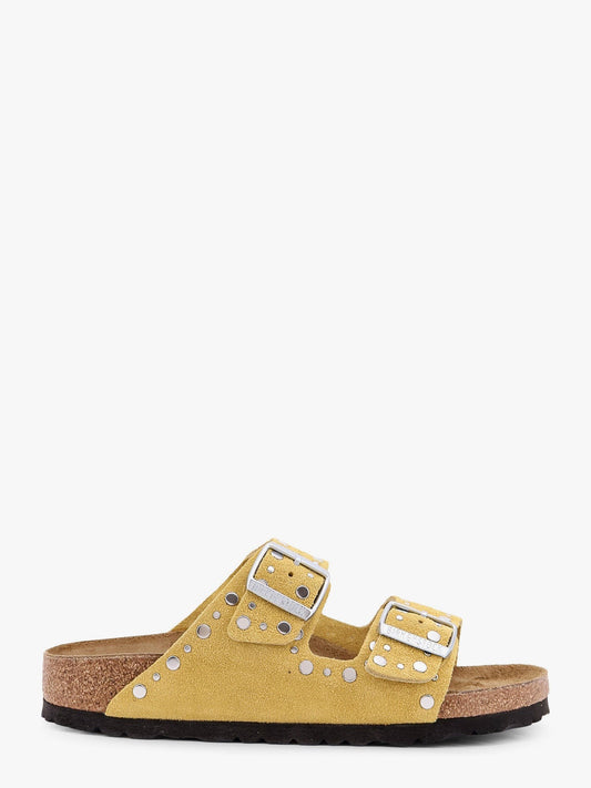 Birkenstock Arizona rivet border leather sandals with applied metal rivets