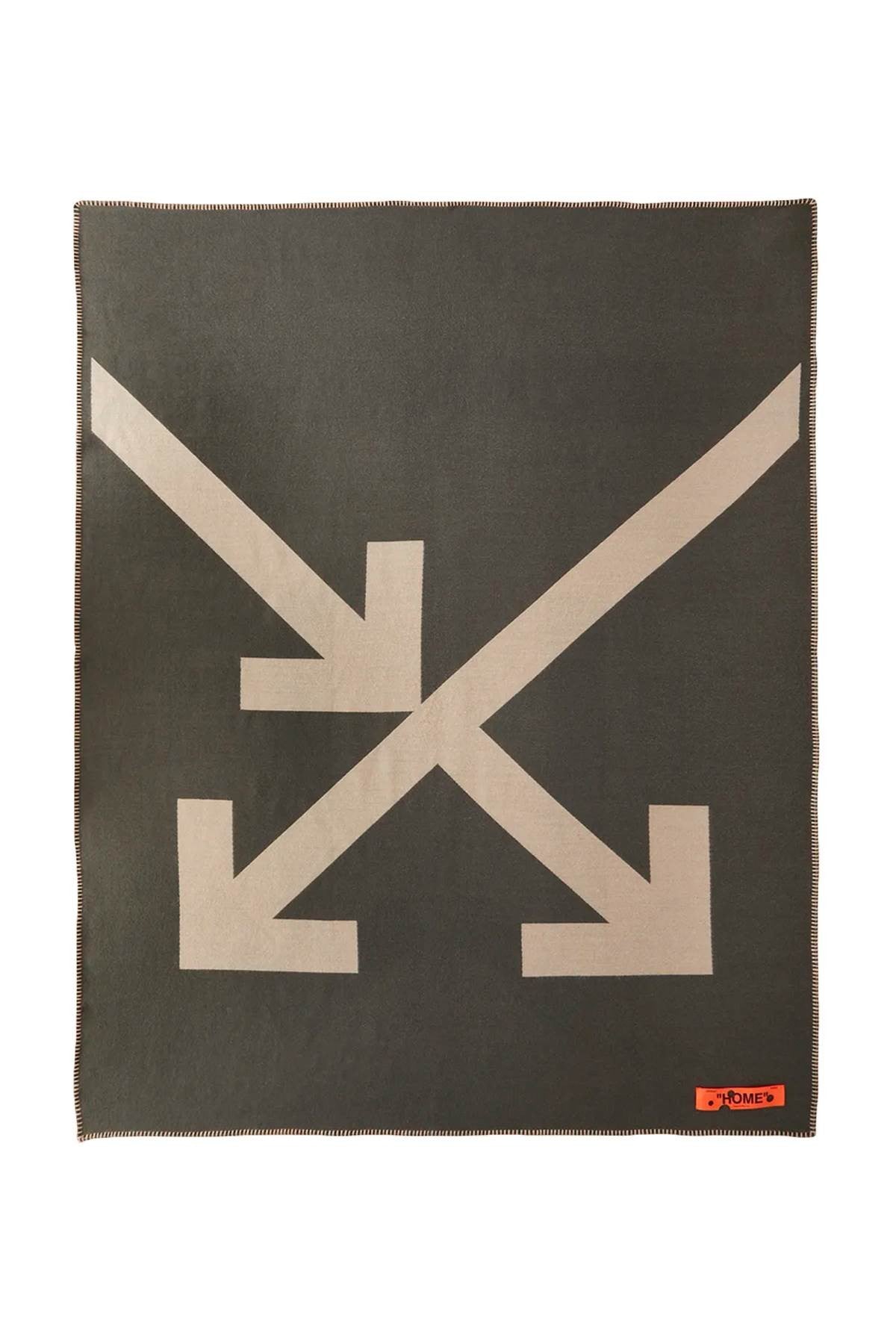 Off-white arrow blanket