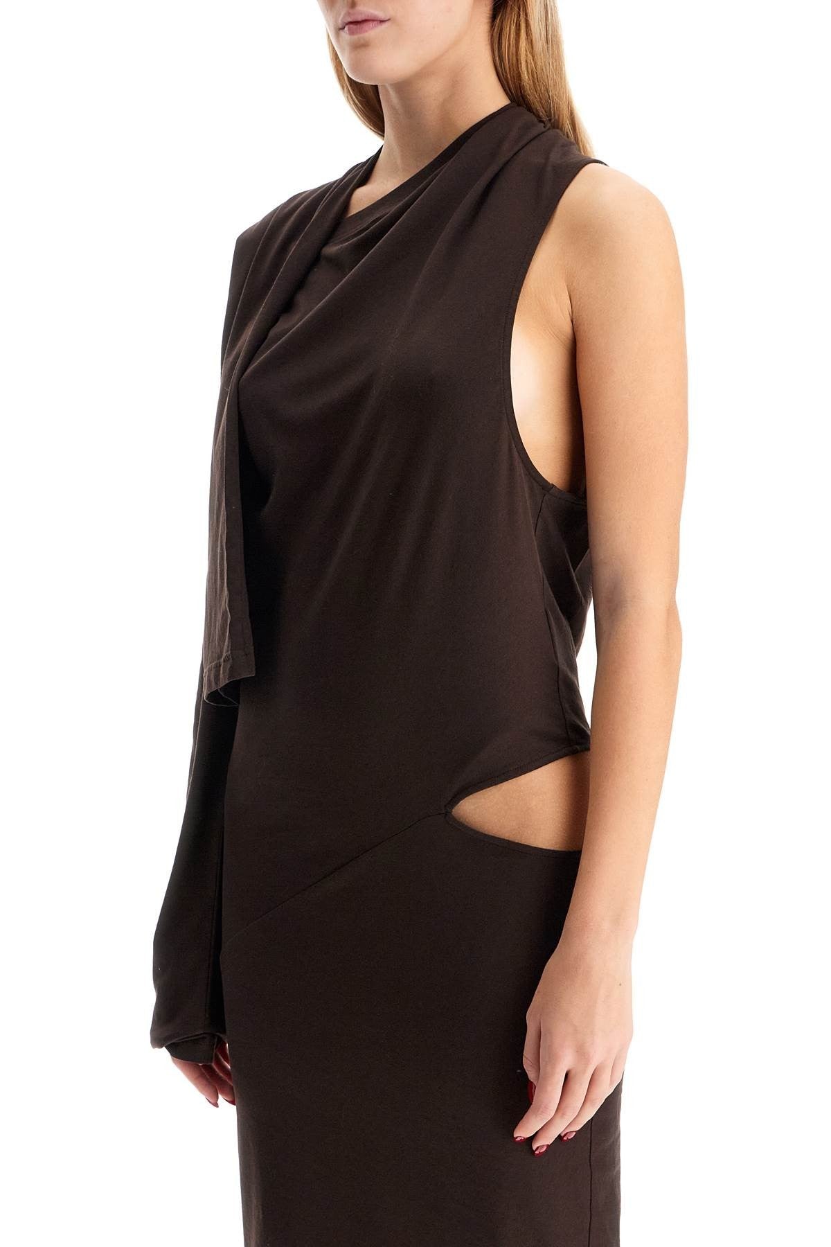 COURREGES asymmetric cotton jersey dress in 9