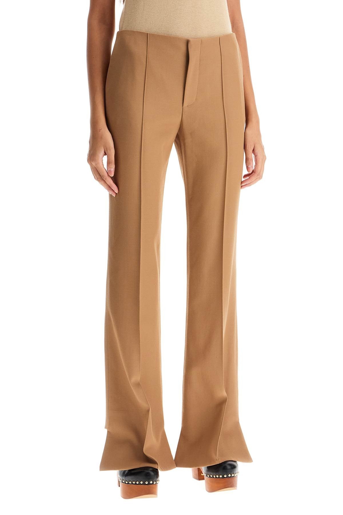 CHLOE' asymmetric hem pants with seven