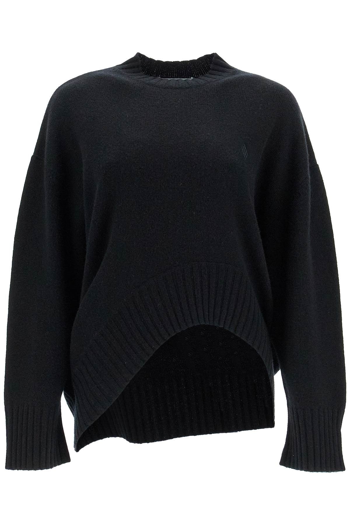 The Attico asymmetric wool and cashmere pullover