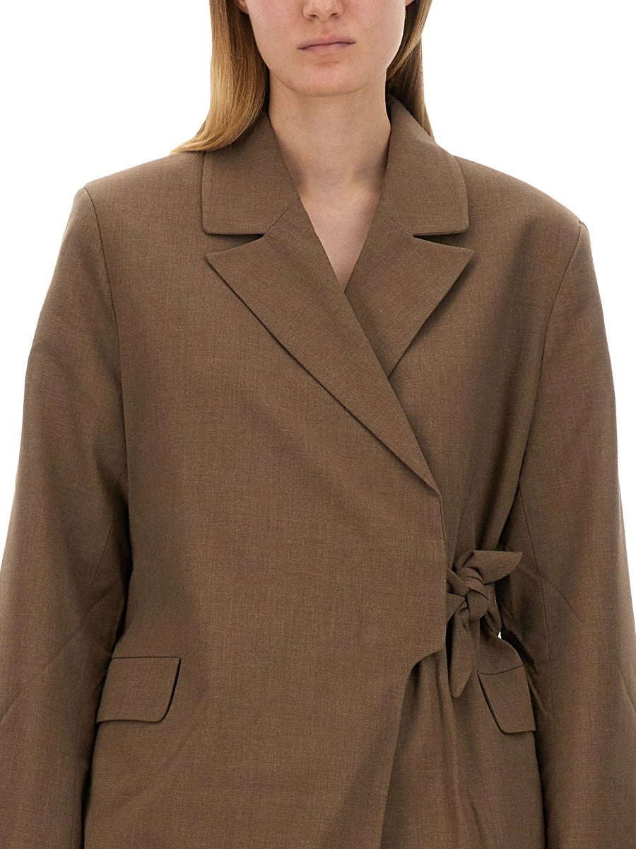 GANNI ASYMMETRICAL BLAZER