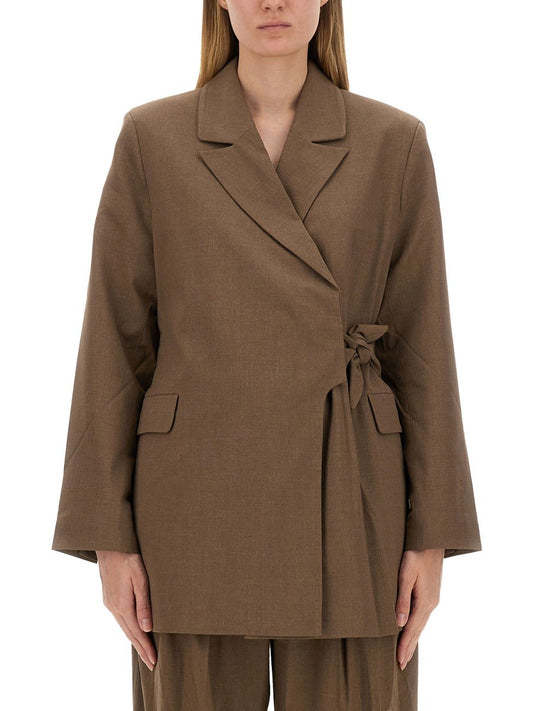GANNI ASYMMETRICAL BLAZER