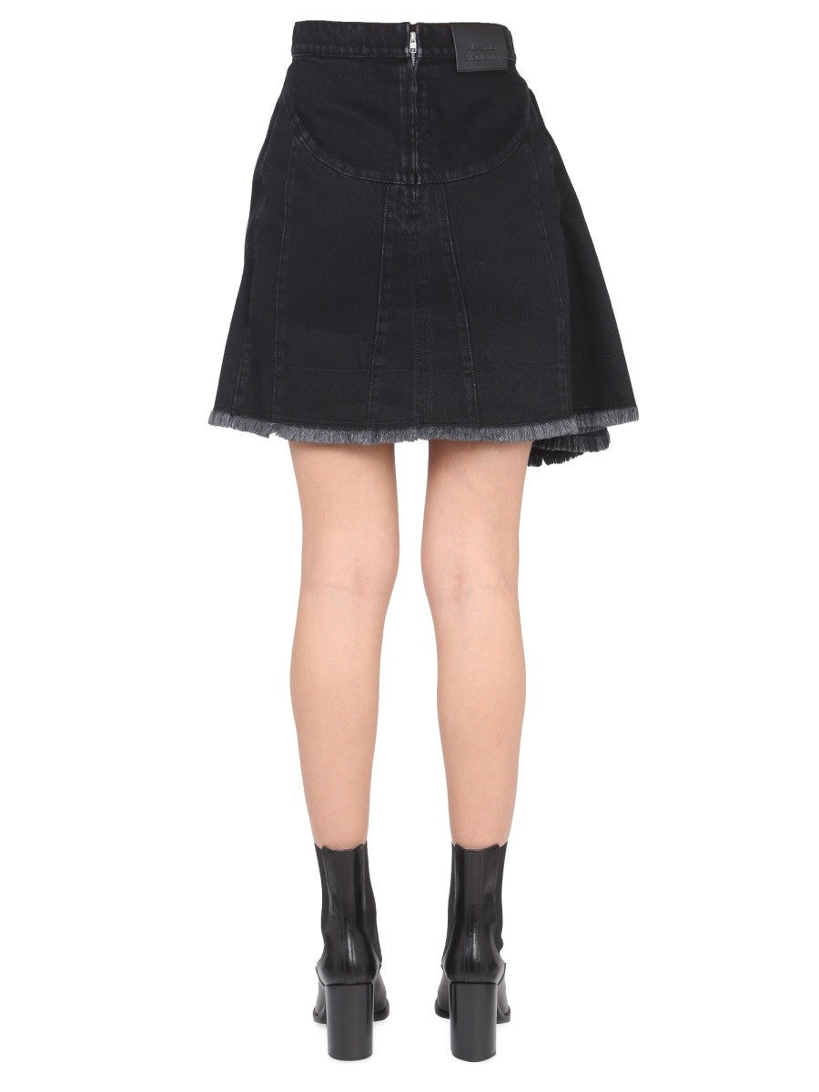 Alexander Mcqueen ASYMMETRICAL MINI SKIRT