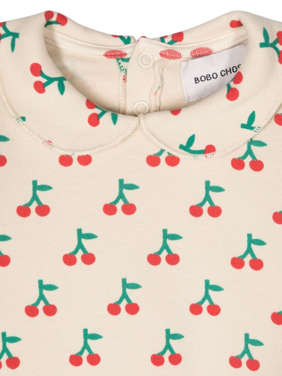 BOBO CHOSES baby cherry all over collar t-shirt