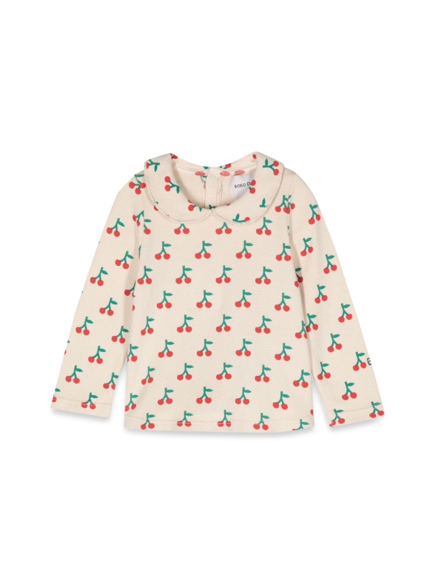 BOBO CHOSES baby cherry all over collar t-shirt