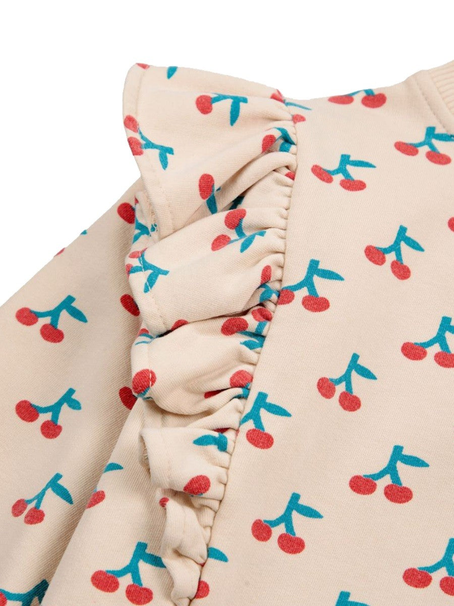 BOBO CHOSES baby cherry all over ruffle sweatshirt