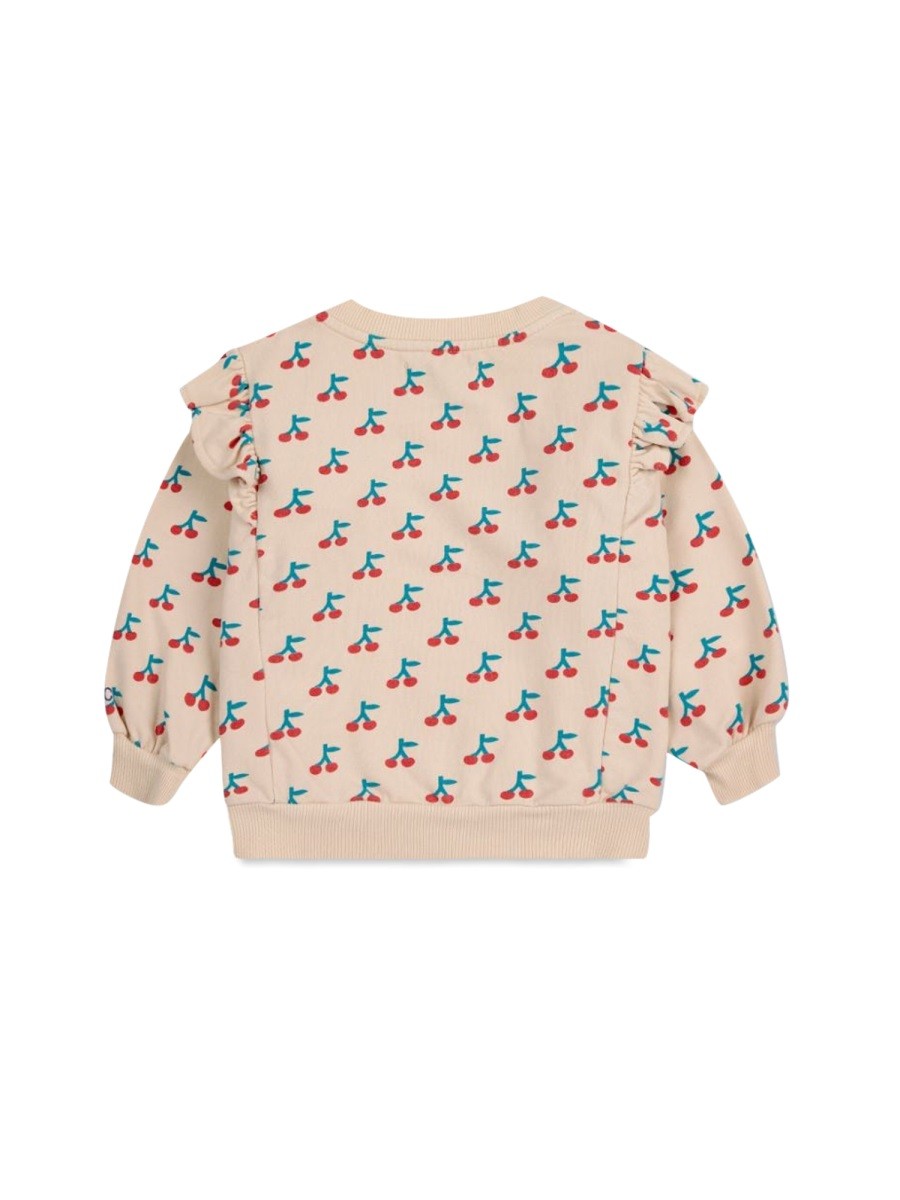 BOBO CHOSES baby cherry all over ruffle sweatshirt