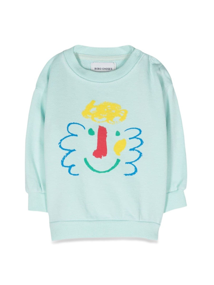 BOBO CHOSES baby happy mask sweatshirt