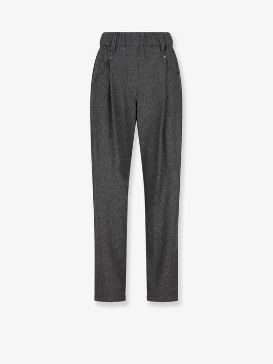 Brunello Cucinelli Baggy flannel trousers