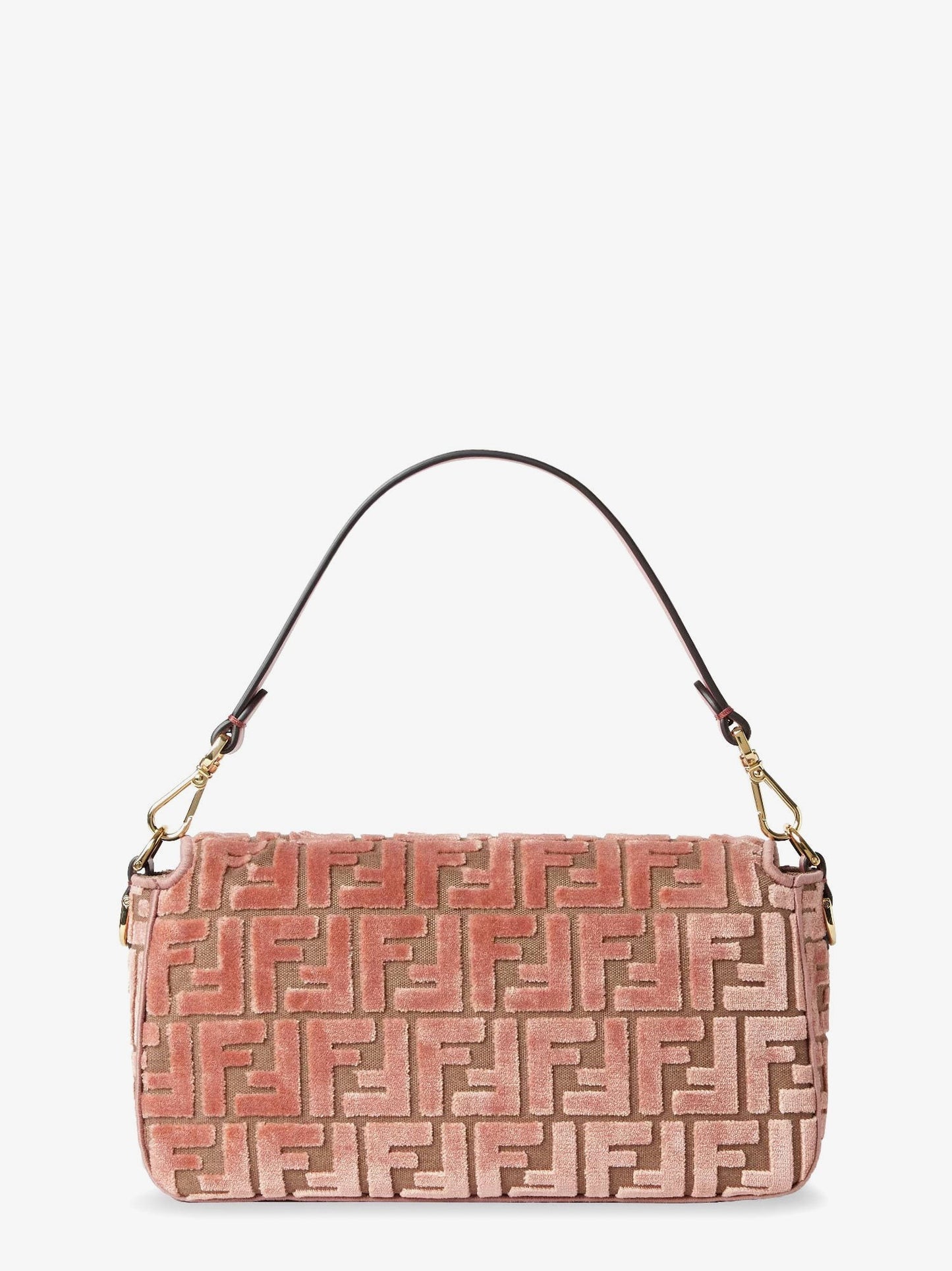 Fendi Baguette FF jacquard velvet shoulder bag