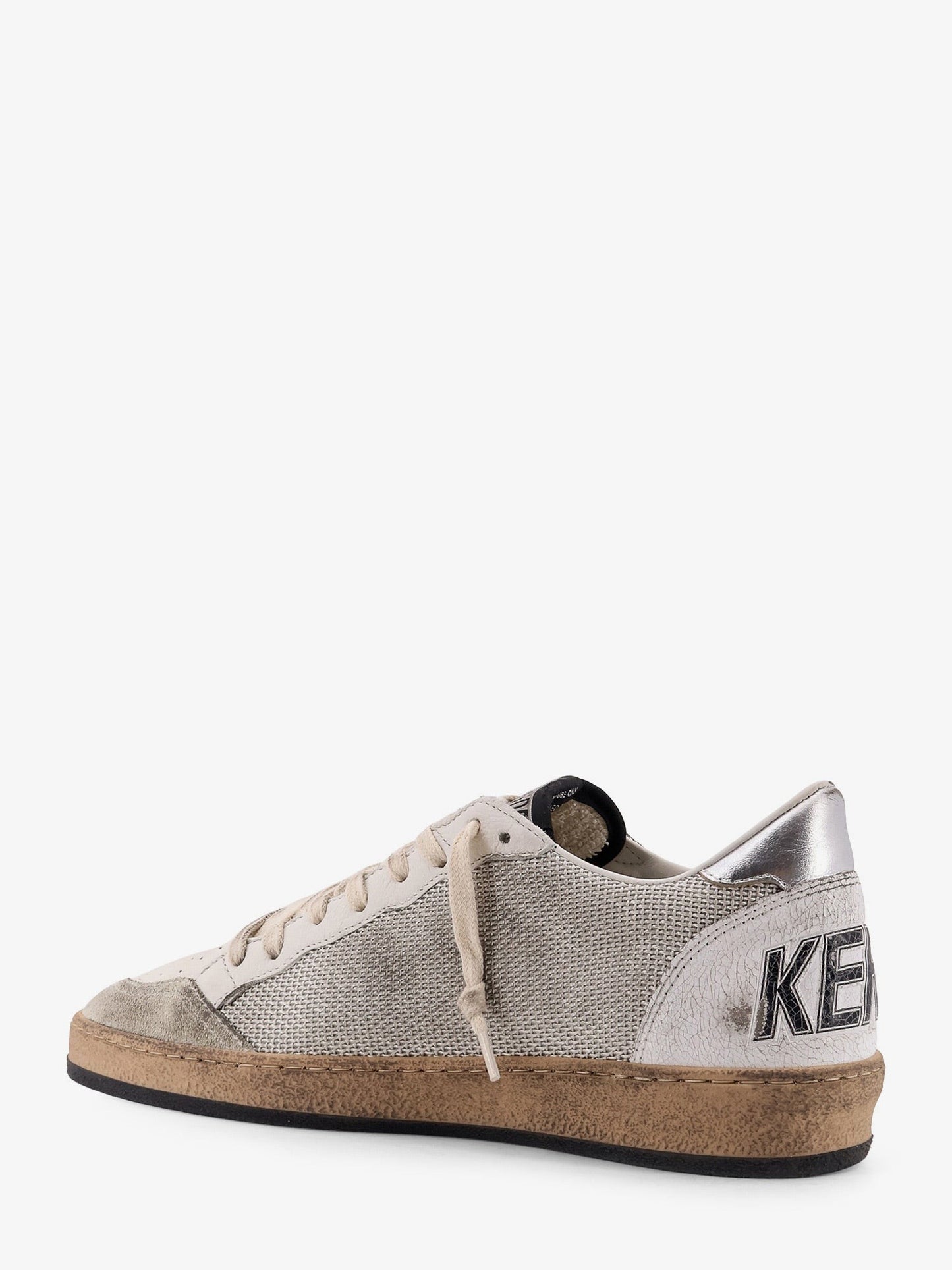 Golden Goose Deluxe Brand Ball Star mesh and leather low-top sneakers