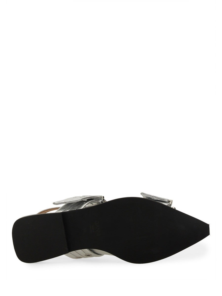 GANNI BALLERINA WITH BUCKLE