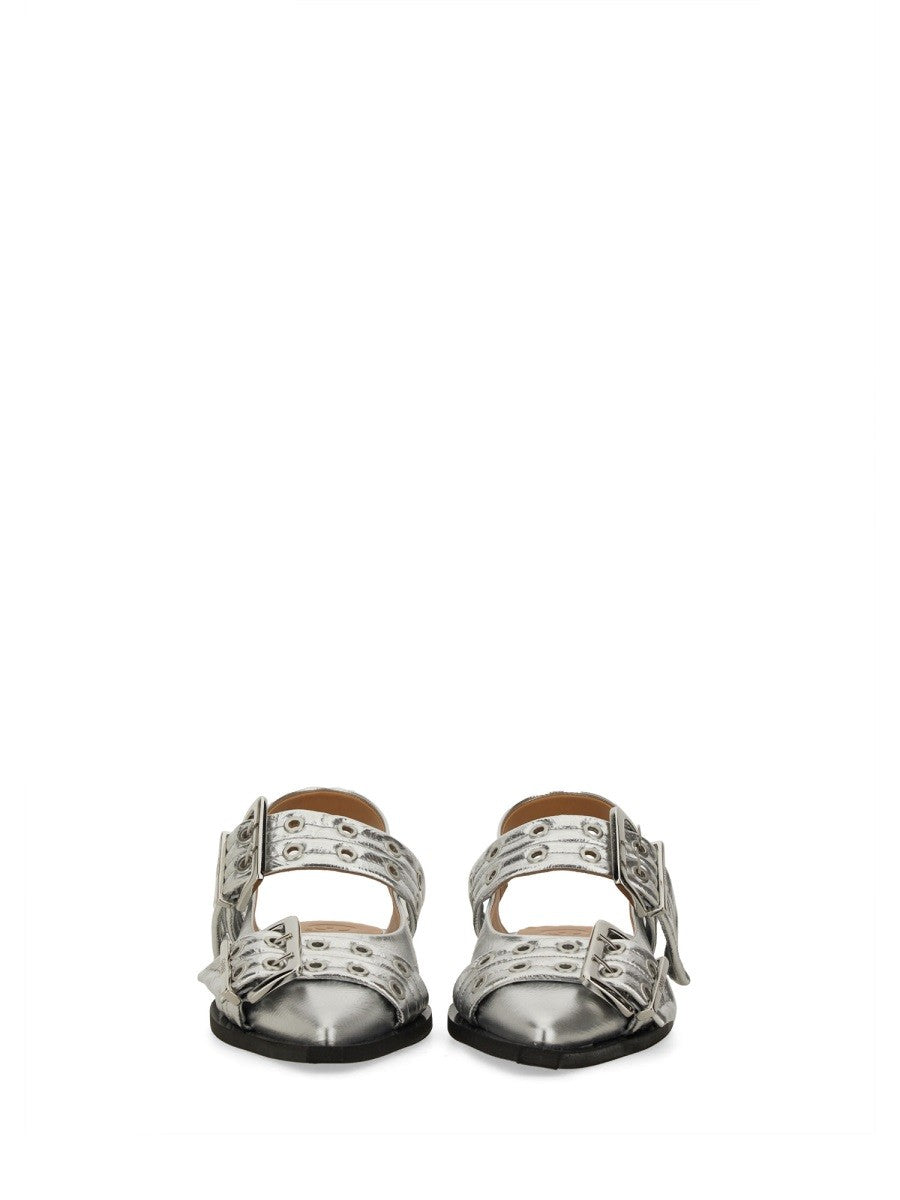 GANNI BALLERINA WITH BUCKLE
