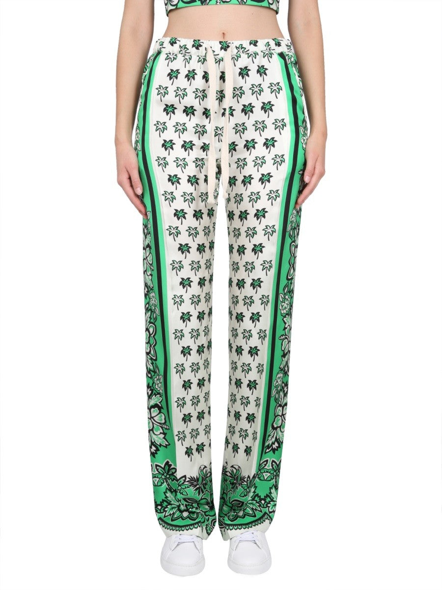 RED VALENTINO BANDANDA PRINT PANTS