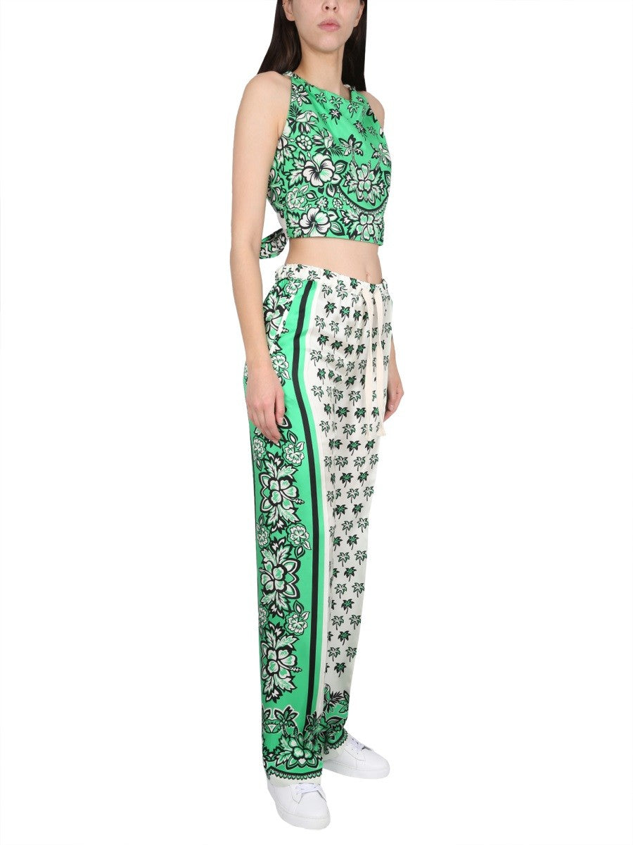RED VALENTINO BANDANDA PRINT PANTS