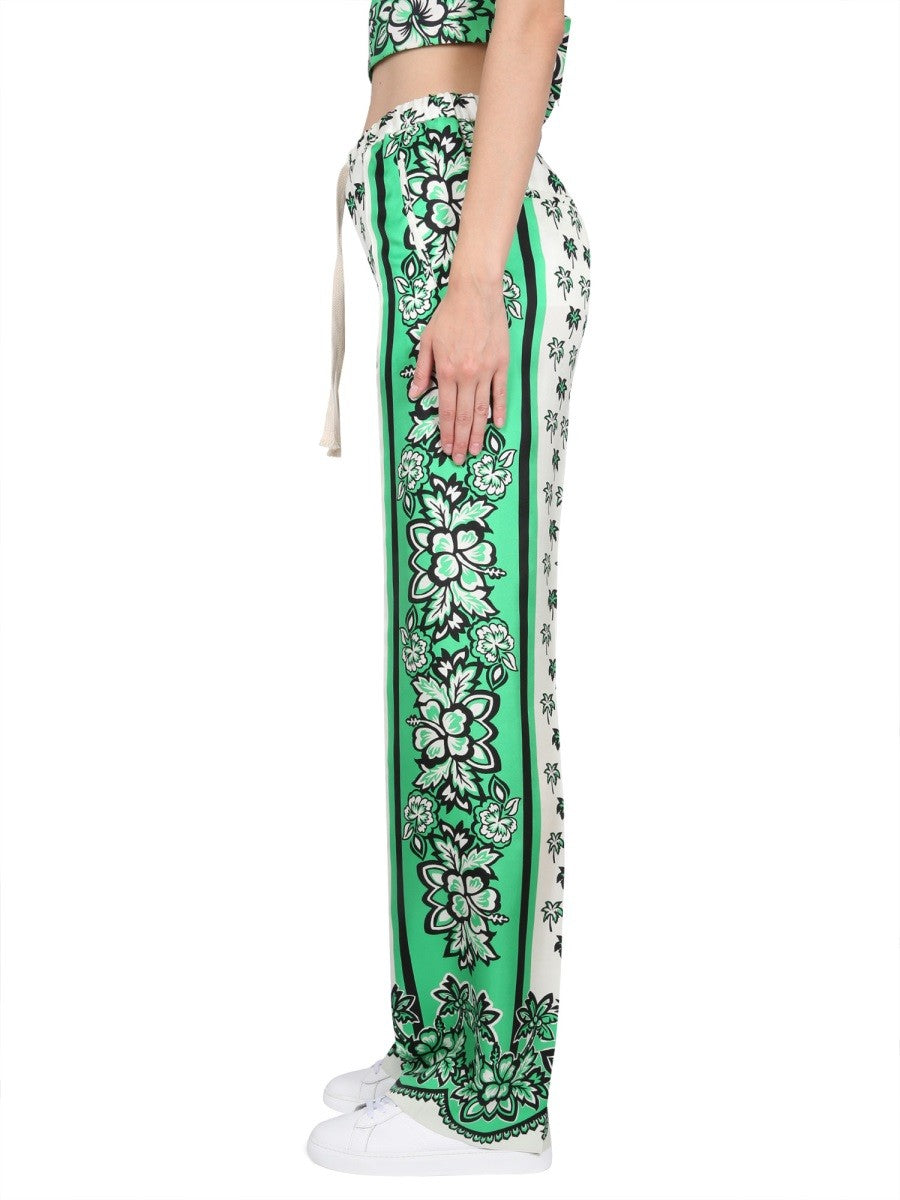 RED VALENTINO BANDANDA PRINT PANTS