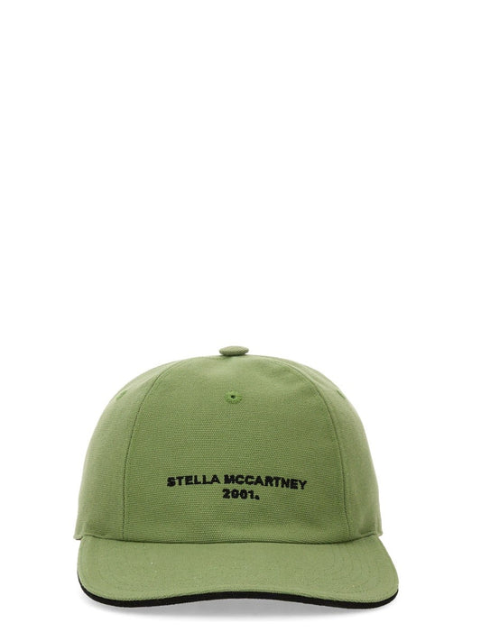 stella mccartney BASEBALL HAT WITH LOGO EMBROIDERY