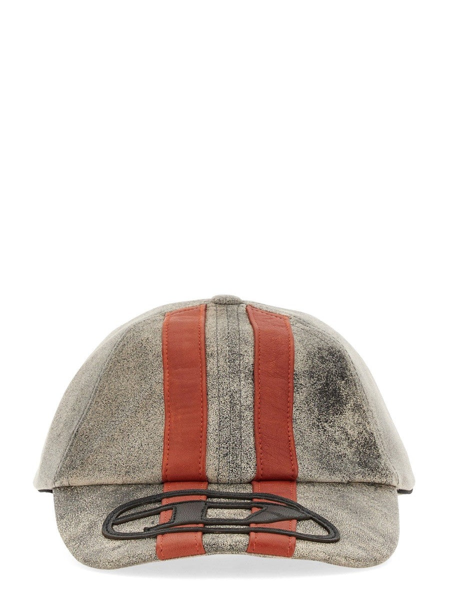 Diesel BASEBALL HAT WITH SPORT STRIPES