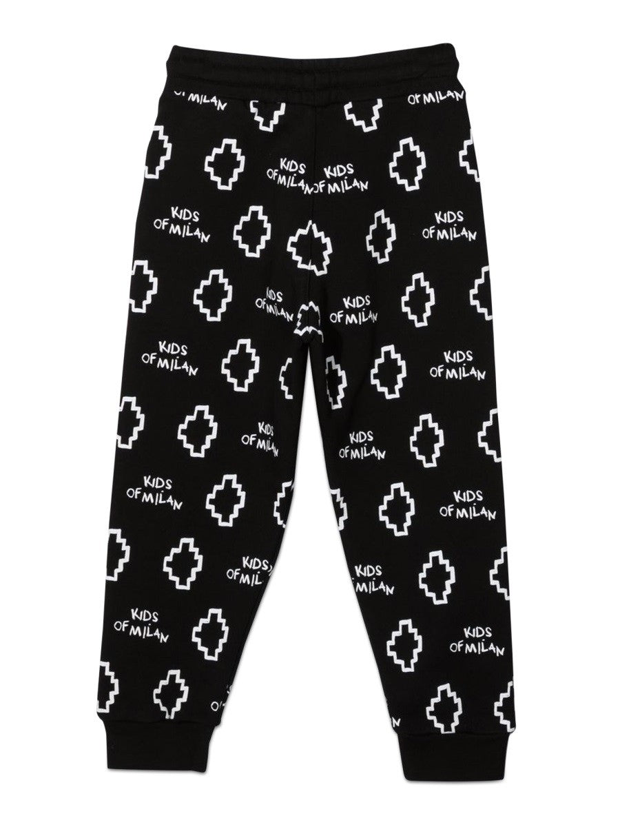 MARCELO BURLON COUNTY OF MILAN BASIC LOGO AOP SWEATPANT