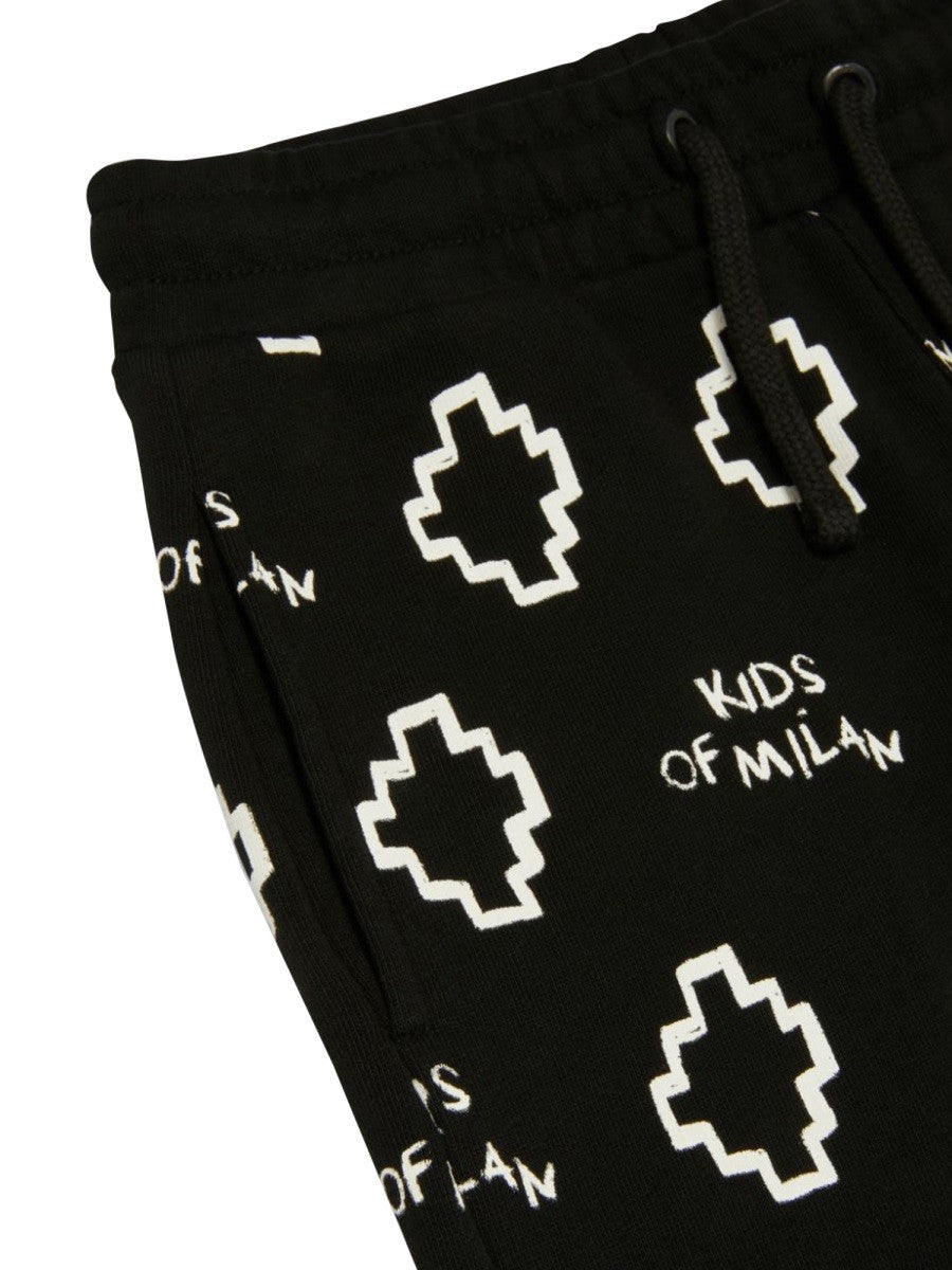 MARCELO BURLON COUNTY OF MILAN BASIC LOGO AOP SWEATPANT