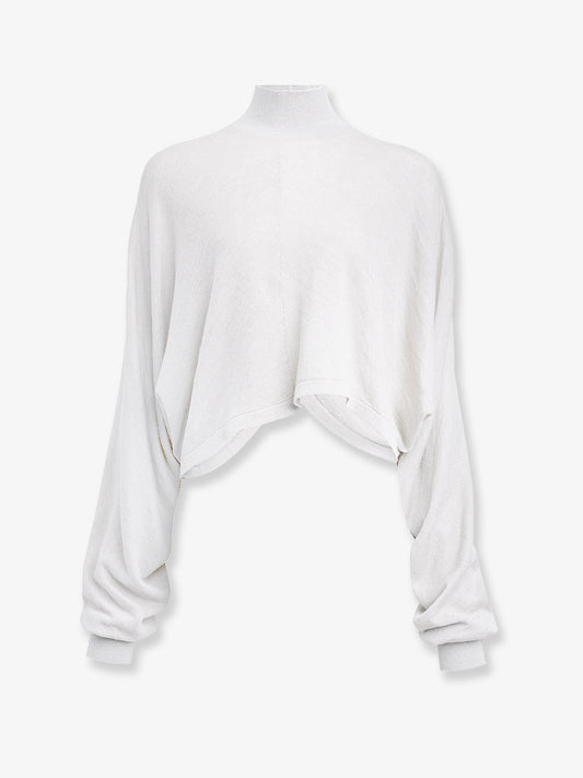 ALAIA Batwing linen sweater