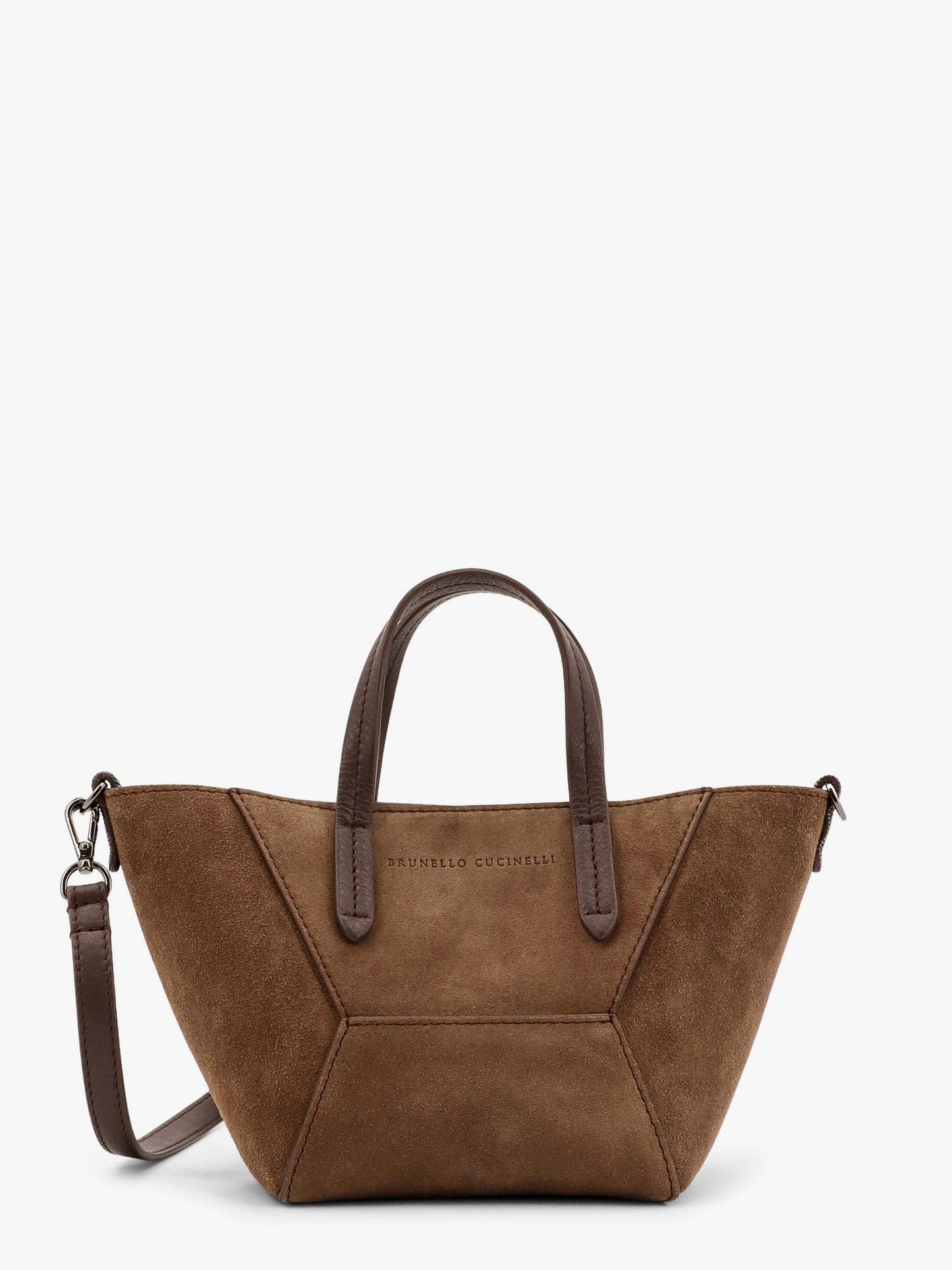 Brunello Cucinelli Suede bag with monili details