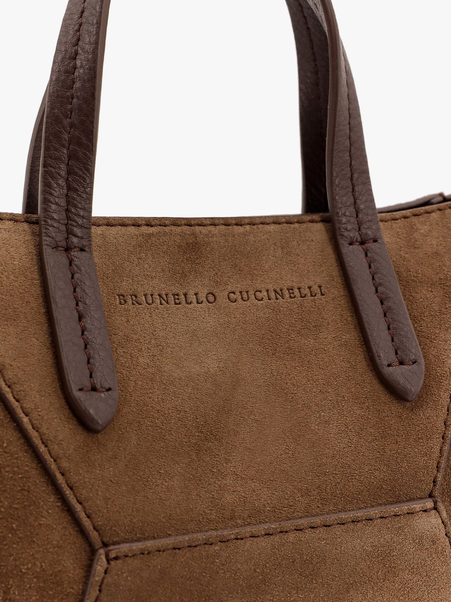 Brunello Cucinelli Suede bag with monili details
