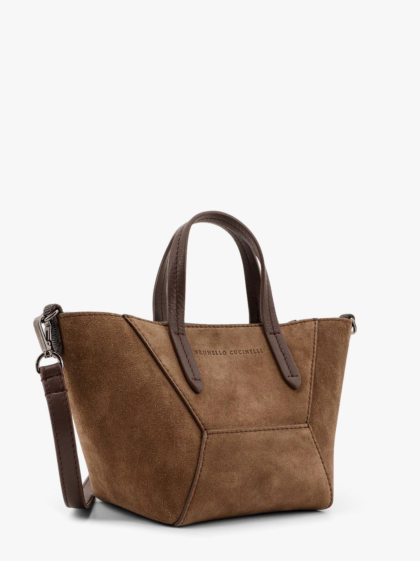 Brunello Cucinelli Suede bag with monili details