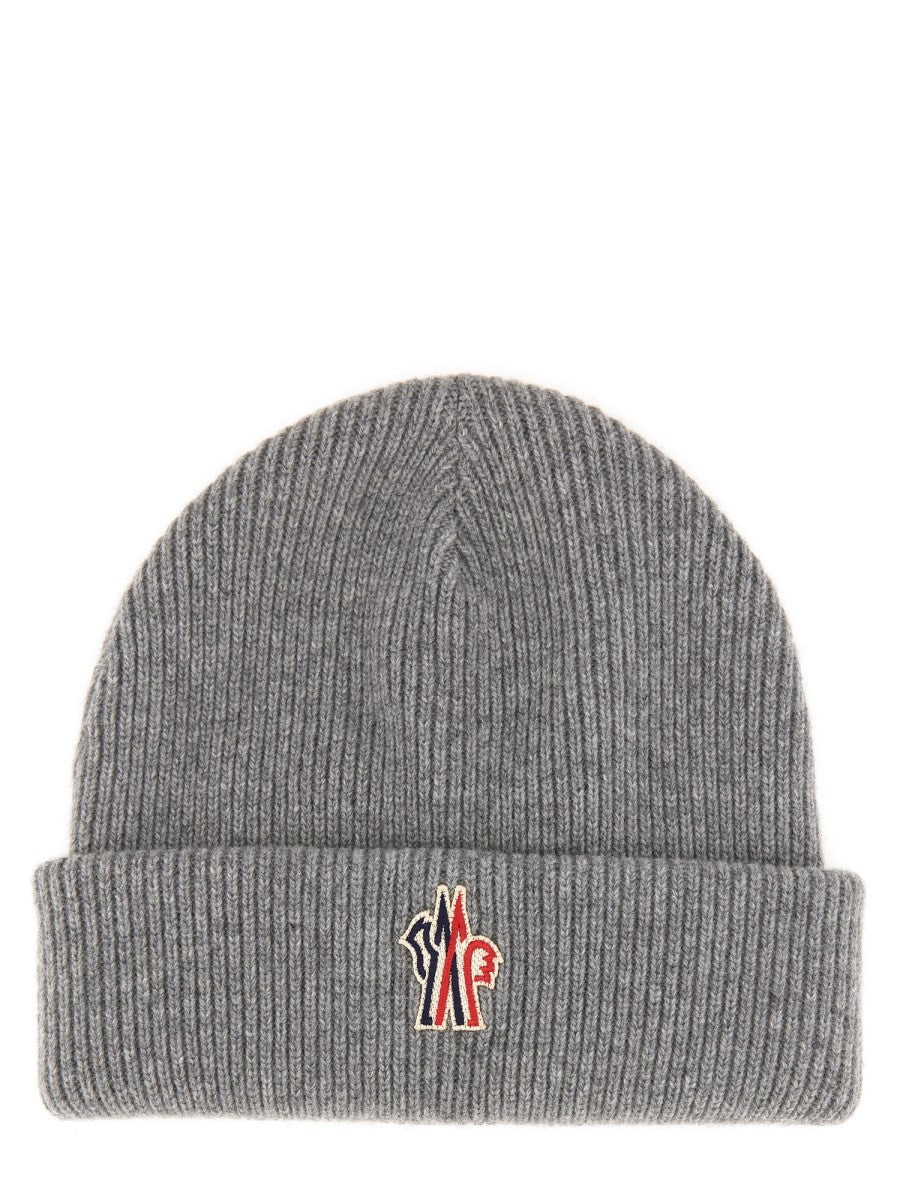 MONCLER GRENOBLE BEANIE HAT WITH LOGO