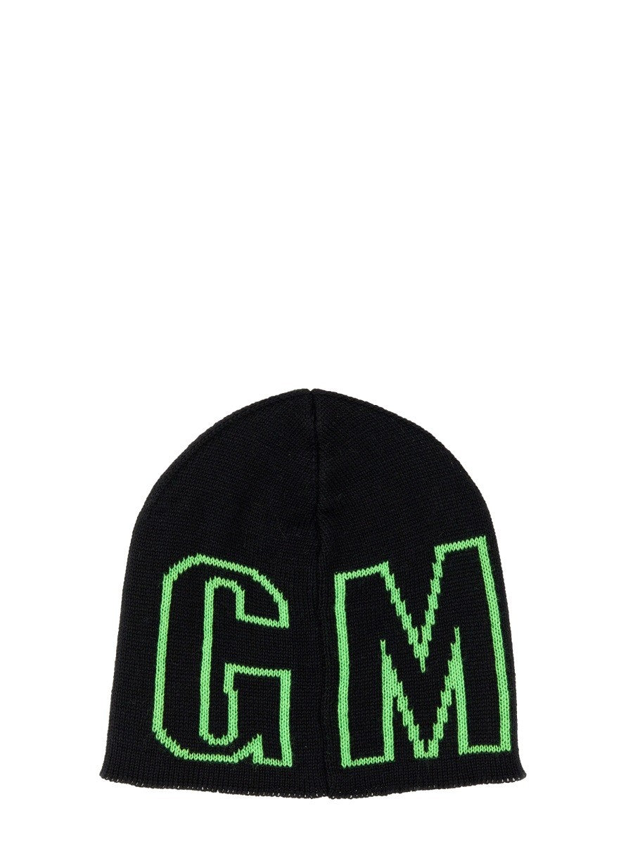 msgm BEANIE HAT WITH LOGO