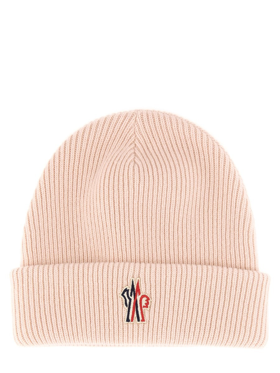 MONCLER GRENOBLE BEANIE HAT WITH LOGO