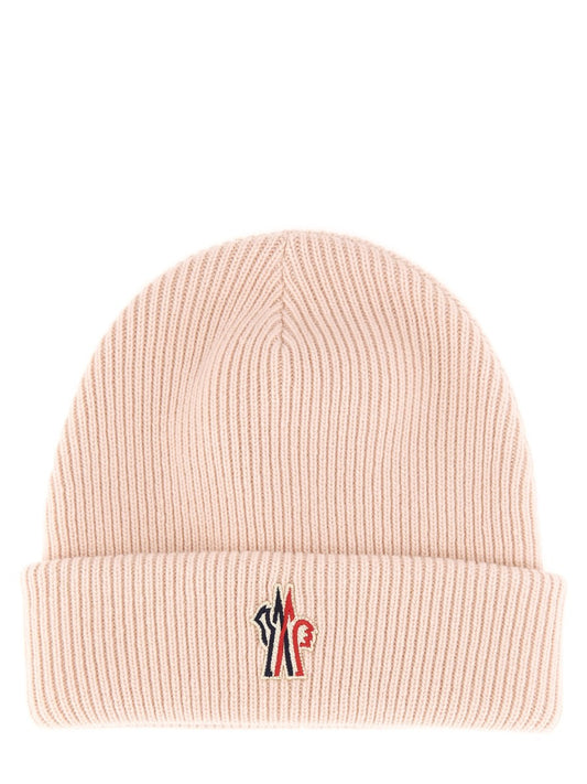 MONCLER GRENOBLE BEANIE HAT WITH LOGO