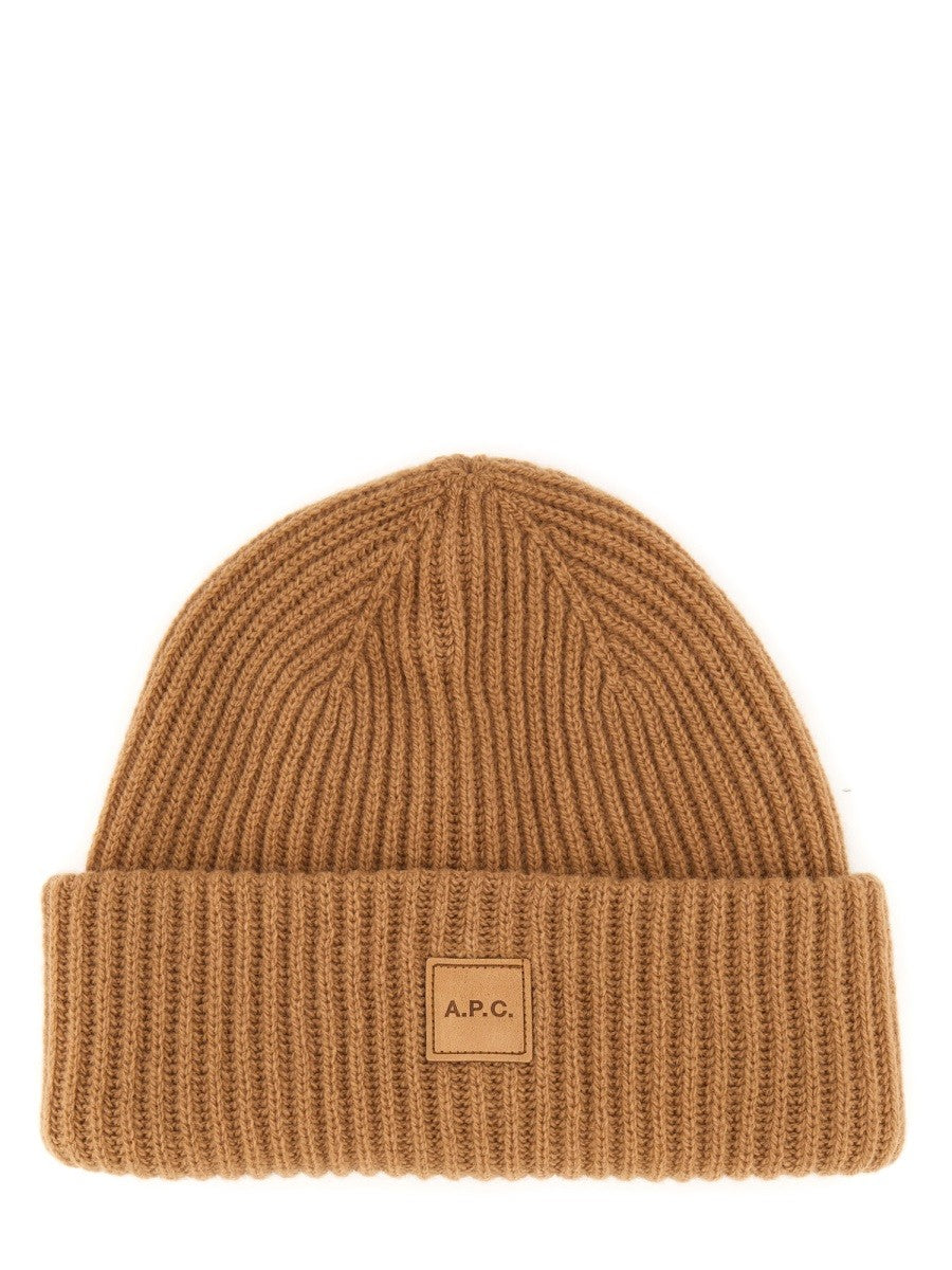 A.P.C. BEANIE HAT WITH LOGO