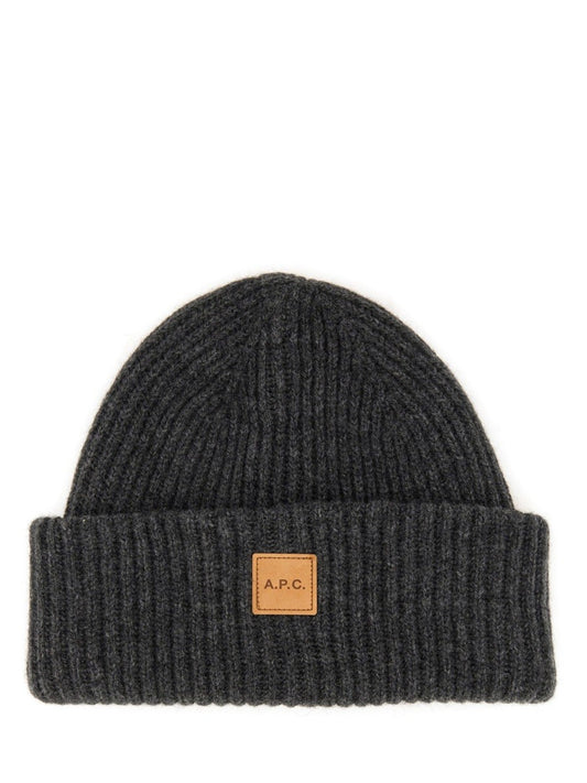 A.P.C. BEANIE HAT WITH LOGO