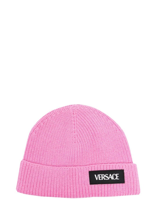 Versace beanie logo patch