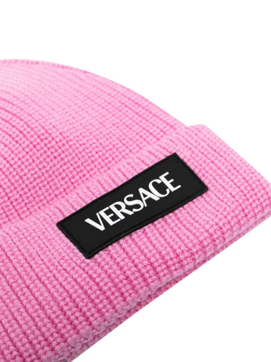 Versace beanie logo patch