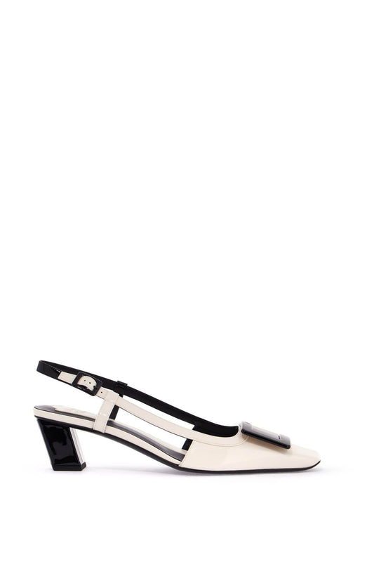 ROGER VIVIER belle vivier two-tone patent leather sling