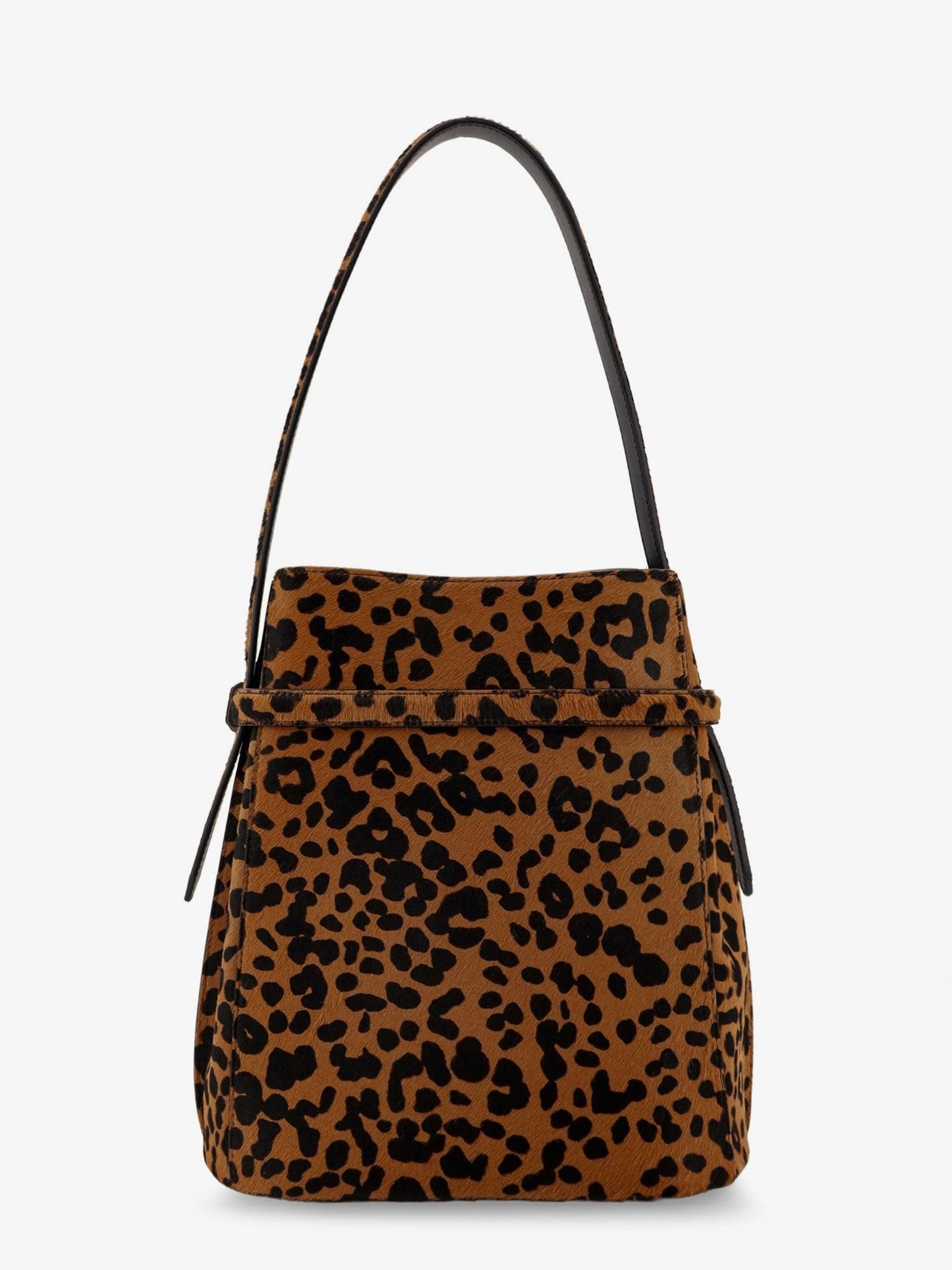 TOTEME Belted Pony Hair Bucket Bag