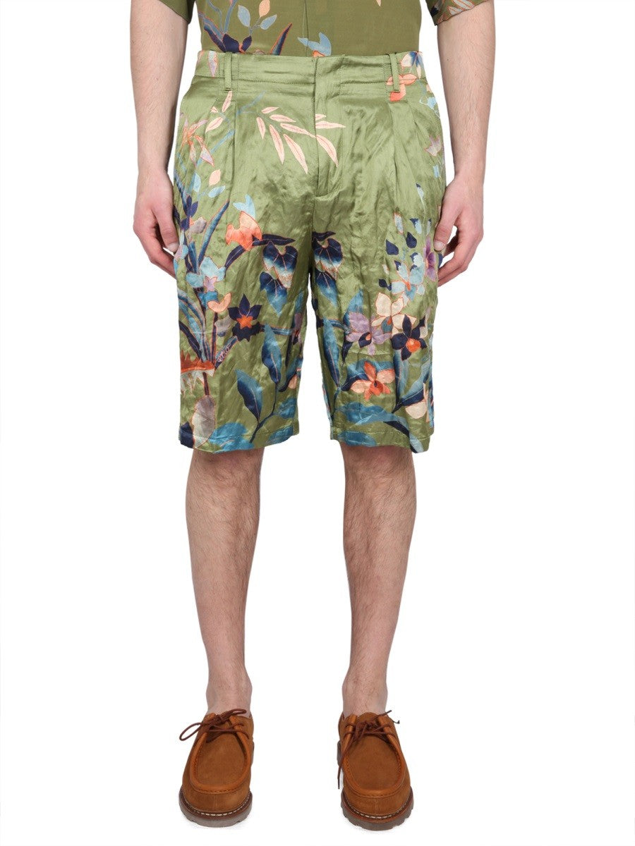 Etro BERMUDA SHORTS WITH FLORAL PRINT