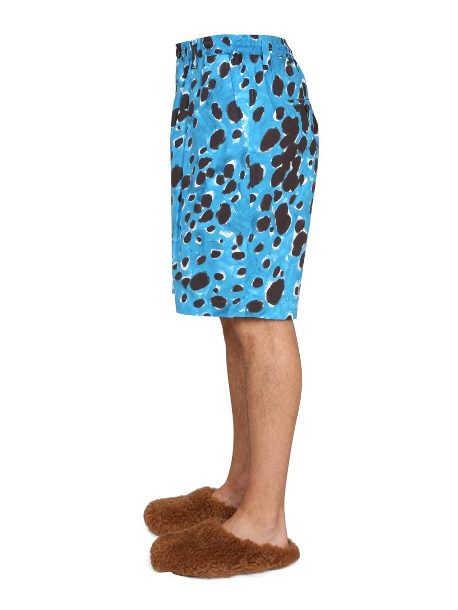 Marni BERMUDA SHORTS WITH POP DOTS PRINT