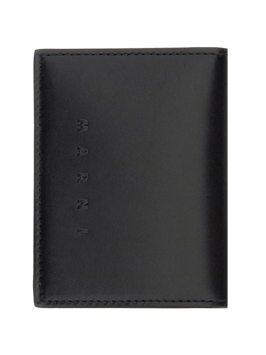 Marni BI-FOLD LEATHER WALLET