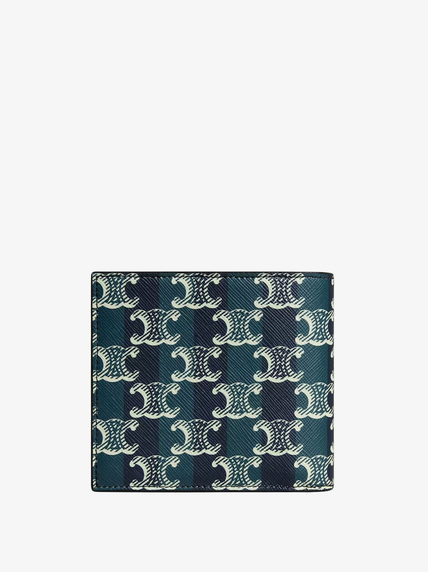 Celine Bi-Fold Triomphe canvas and leather wallet